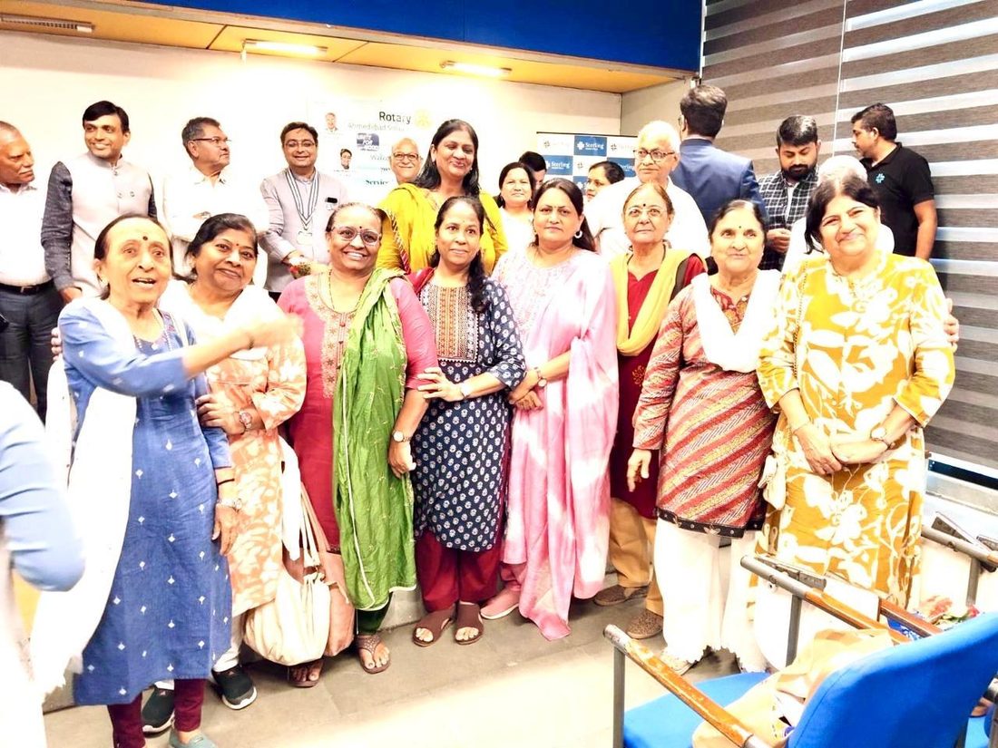Members at a handloom and handicraft event