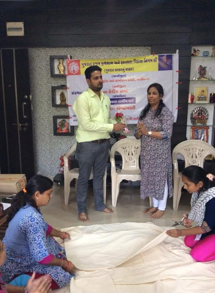 Opening of the handicraft training class