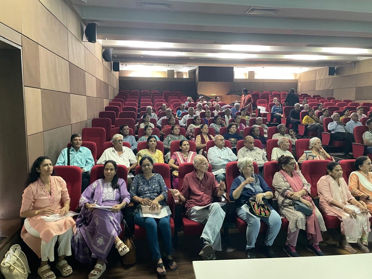Senior citizens at a joint-health awareness session with Zydus Hospitals