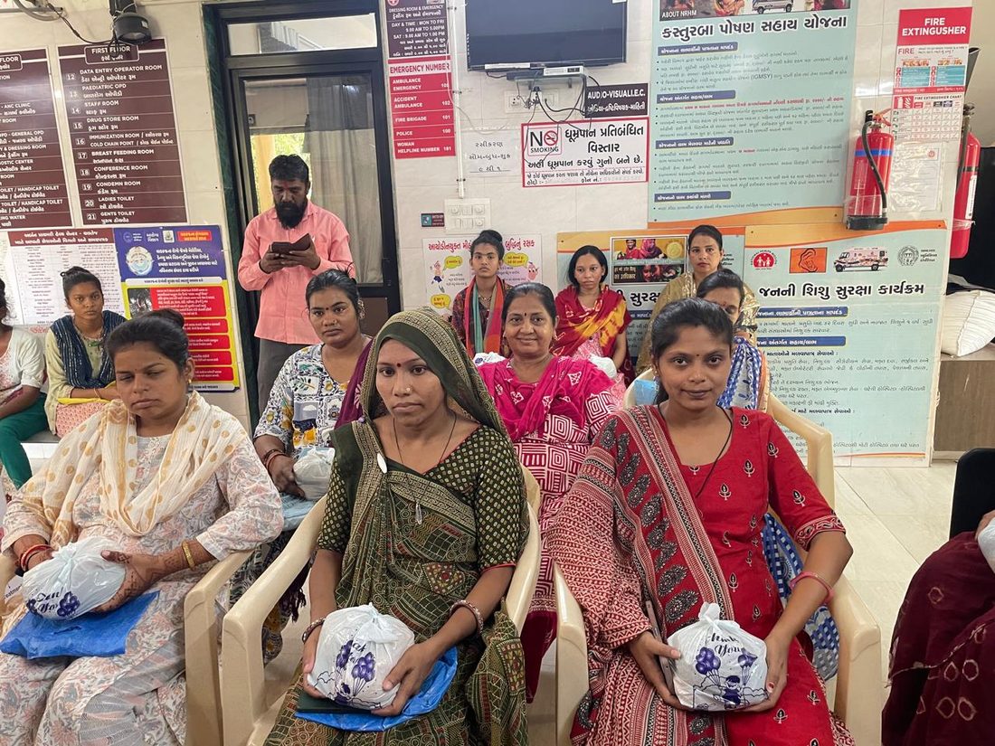Protein kits distributed at an urban health centre